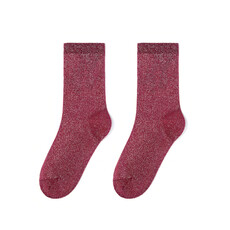 Yehwang Yehwang: set van 3 paar glitter sokken - oranje