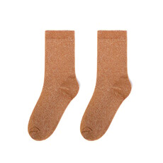 Yehwang Yehwang: set van 3 paar glitter sokken - oranje