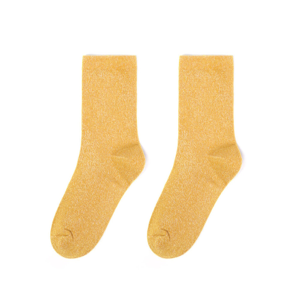 Yehwang Yehwang: set van 3 paar glitter sokken - oranje