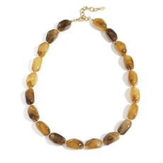 Yehwang Yehwang: kralen ketting - amber