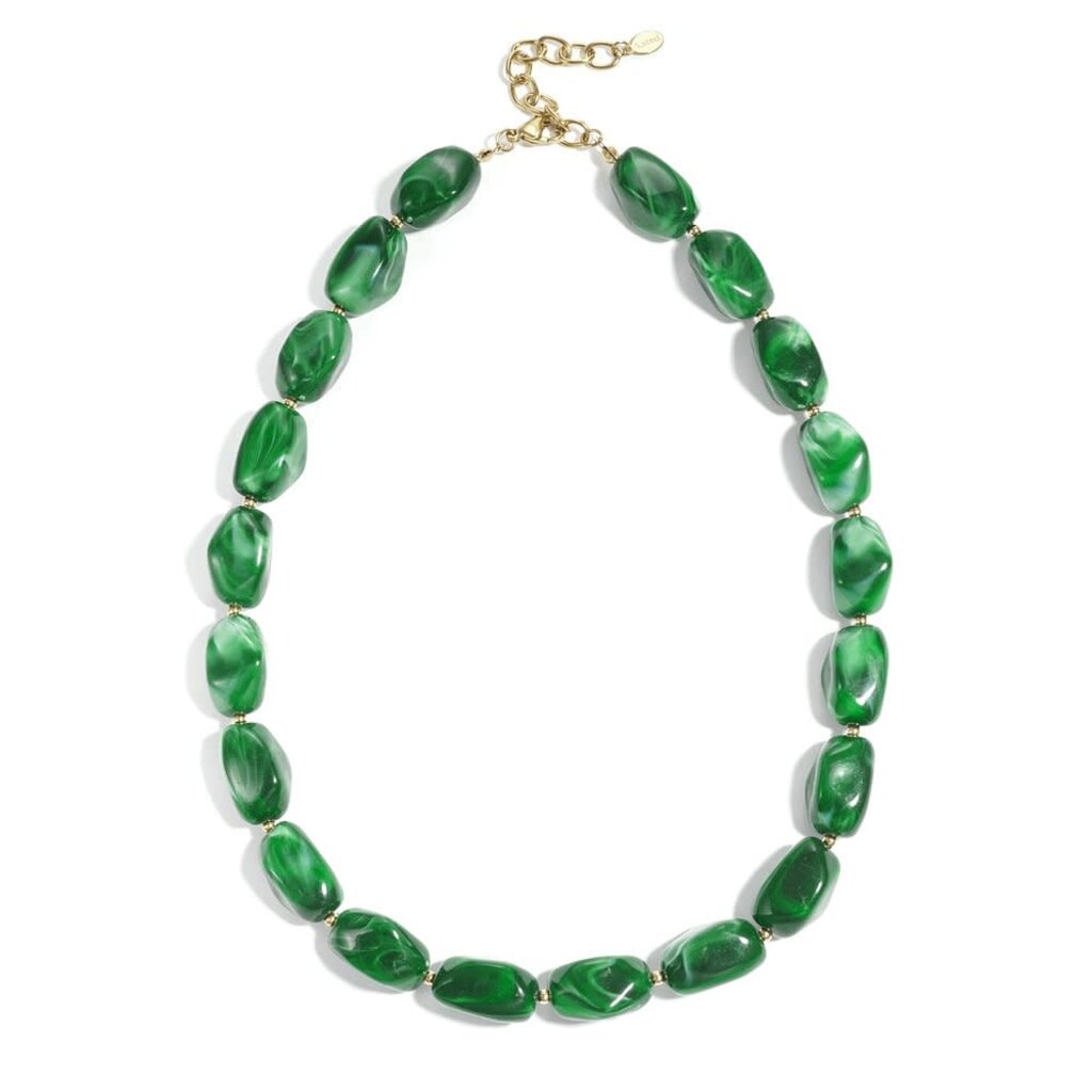 Yehwang Yehwang: kralen ketting - groen