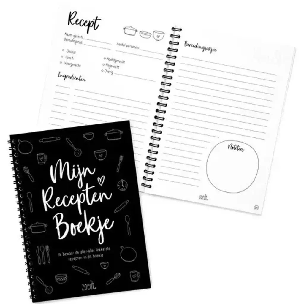 Zoedt Zoedt:  Recepten invulboek