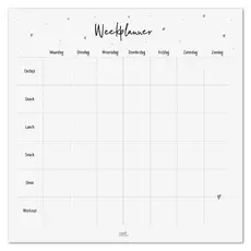 Zoedt Zoedt: Maaltijdplanner notitieblok – Overzichtelijke weekplanner voor ontbijt, lunch, diner, snacks en workouts. Perfect voor een gezonde en georganiseerde week!