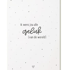 Zoedt Zoedt: kaart a6 - ik wens jou alle geluk