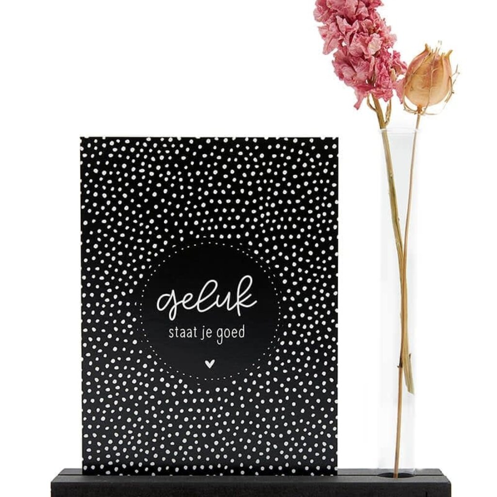 Zoedt Zoedt: kaarthouder met vaasje