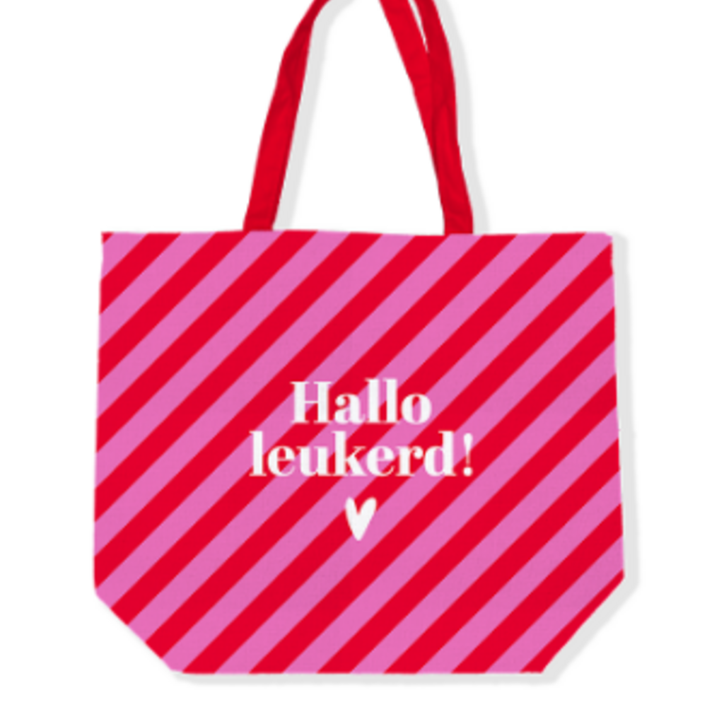 Kassaplan KP: Canvas tas - hallo leukerd