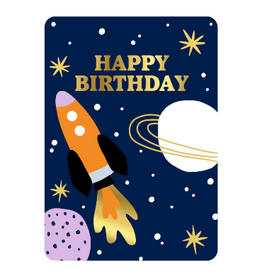 Kassaplan KP: kaartje a6 - Happy birthday ruimte