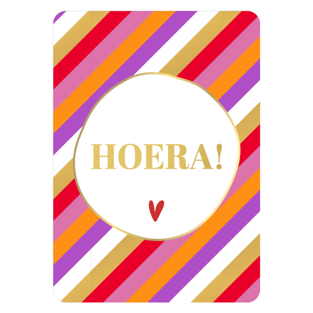 Kassaplan KP: kaartje a6 - Hoera strepen