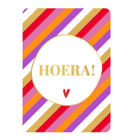 Kassaplan KP: kaartje a6 - Hoera strepen