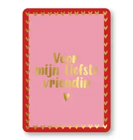 Kassaplan KP: kaartje a6 - Voor mijn liefste vriendin