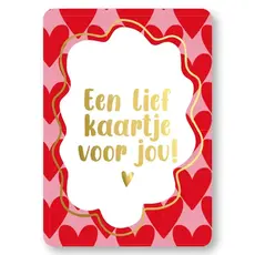 Kassaplan KP: kaartje a6 - Een lief kaartje voor jou
