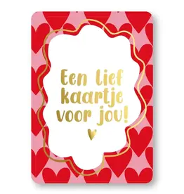 Kassaplan KP: kaartje a6 - Een lief kaartje voor jou