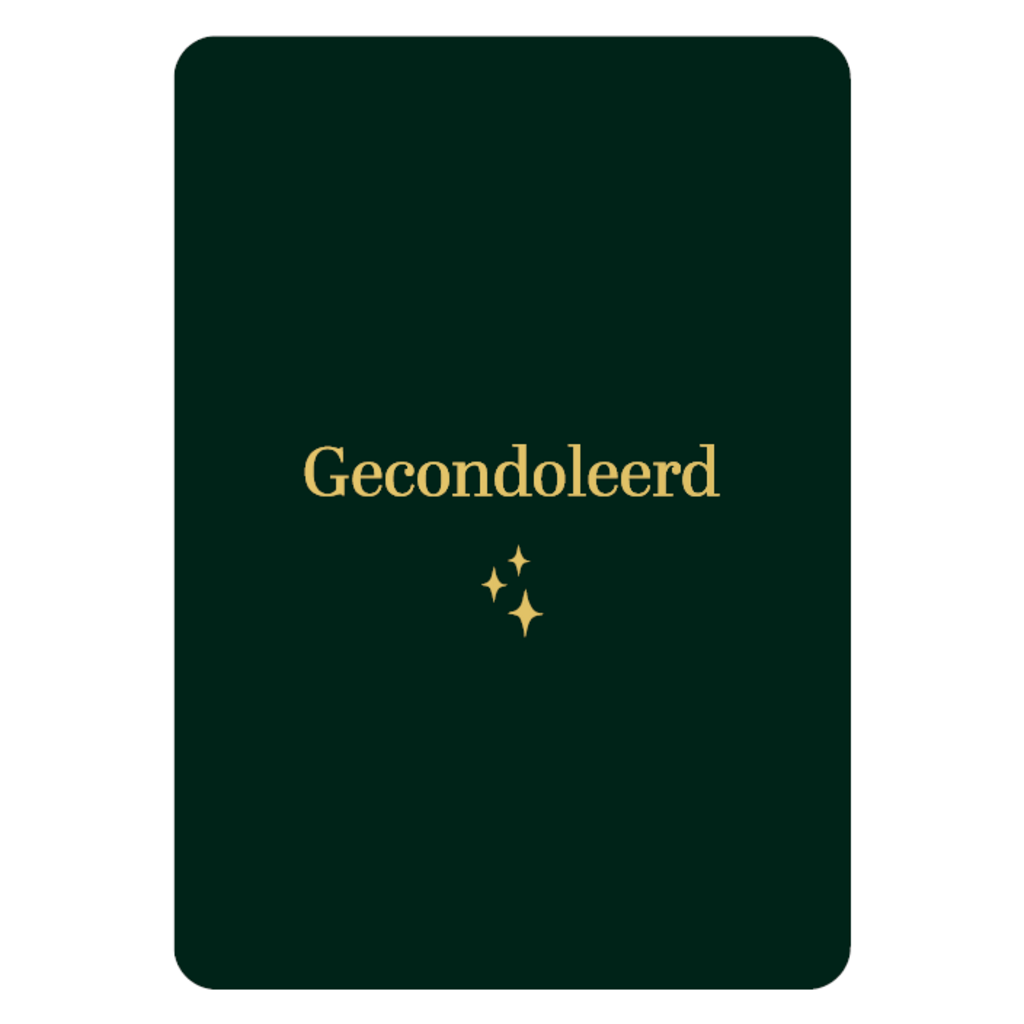 Kassaplan KP: kaartje a6 - Gecondoleerd