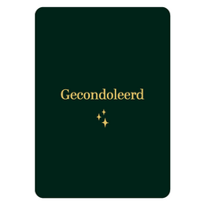 Kassaplan KP: kaartje a6 - Gecondoleerd