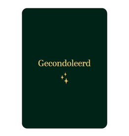 Kassaplan KP: kaartje a6 - Gecondoleerd