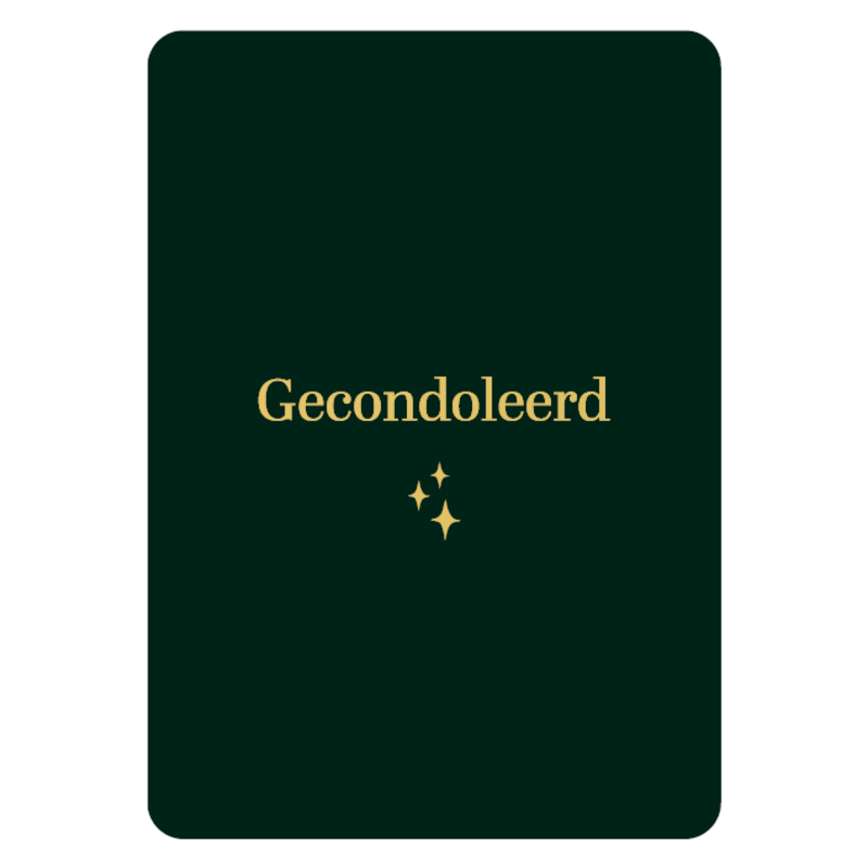 Kassaplan KP: kaartje a6 - Gecondoleerd