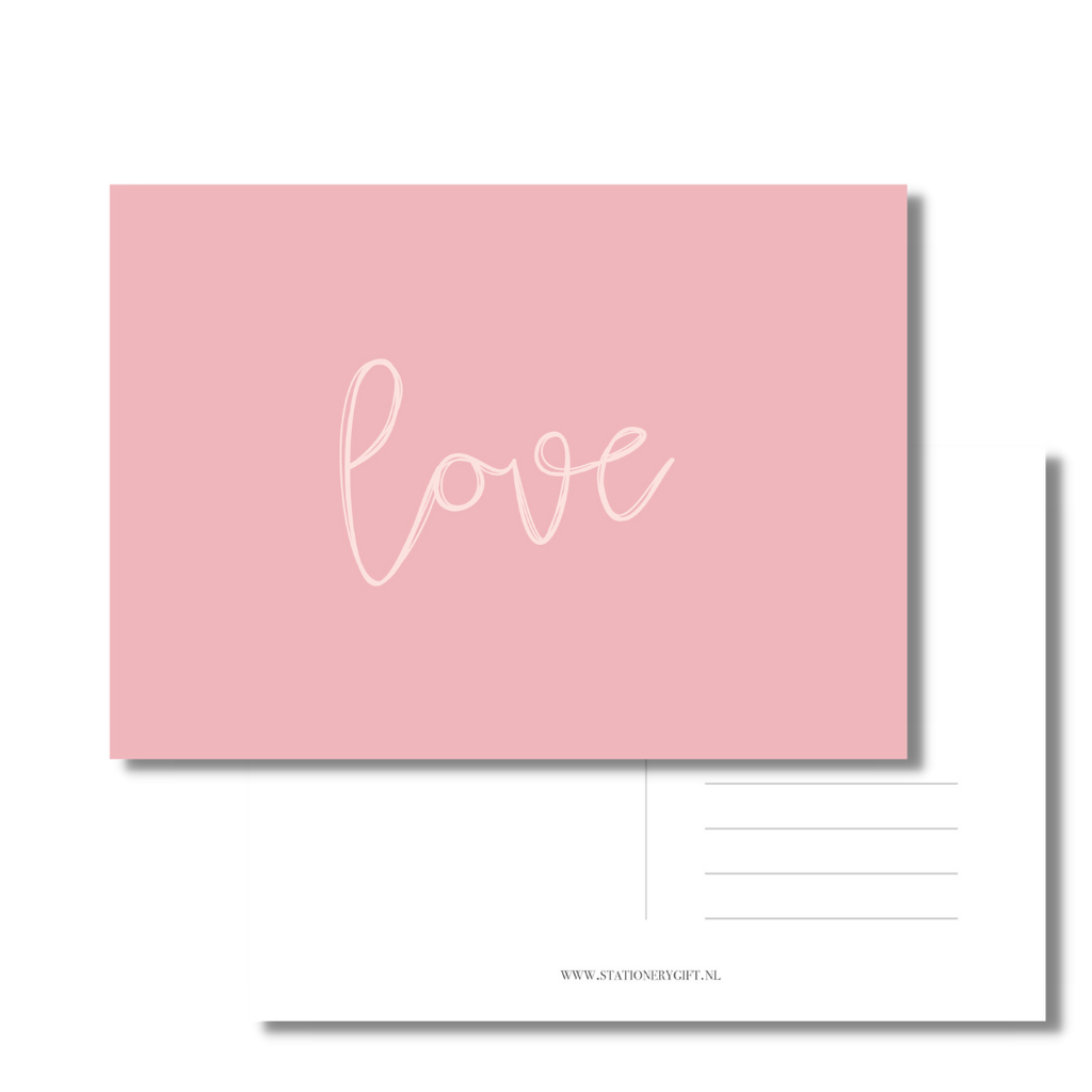 Stationery & gift Stationery & gift: kaartje a6 - Love