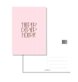 Stationery & gift Stationery & gift: kaartje a6 - Hieperdepiep hoera