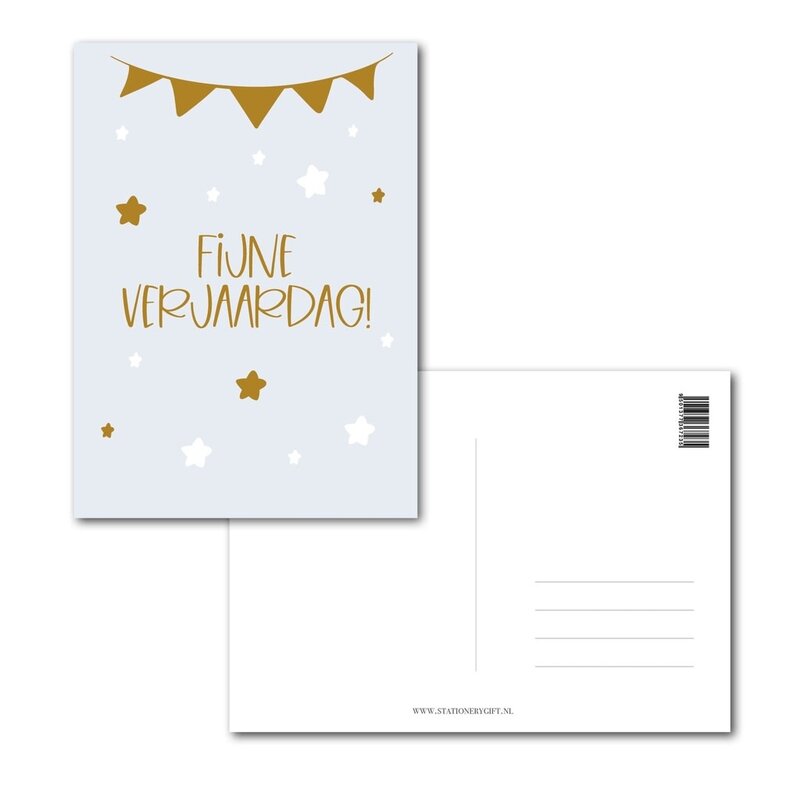 Stationery & gift Stationery & gift: kaartje a6 - Fijne verjaardag