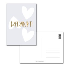 Stationery & gift Stationery & gift: kaartje a6 - Bedankt