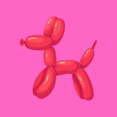 Lourens exclusive LE: tegeltje forex - ballonhond rood