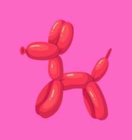 Lourens exclusive LE: tegeltje forex - ballonhond rood