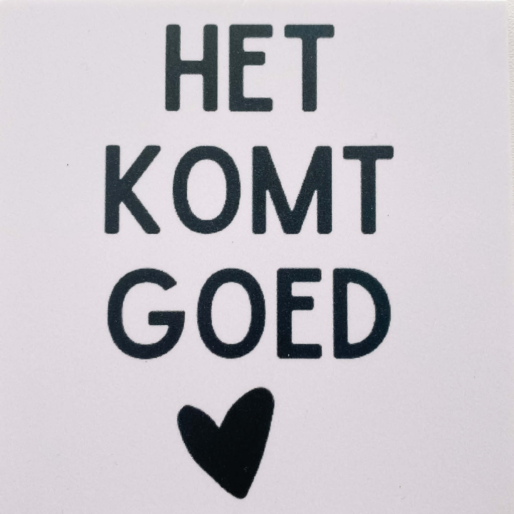 Lourens exclusive LE: tegeltje forex - Het komt goed