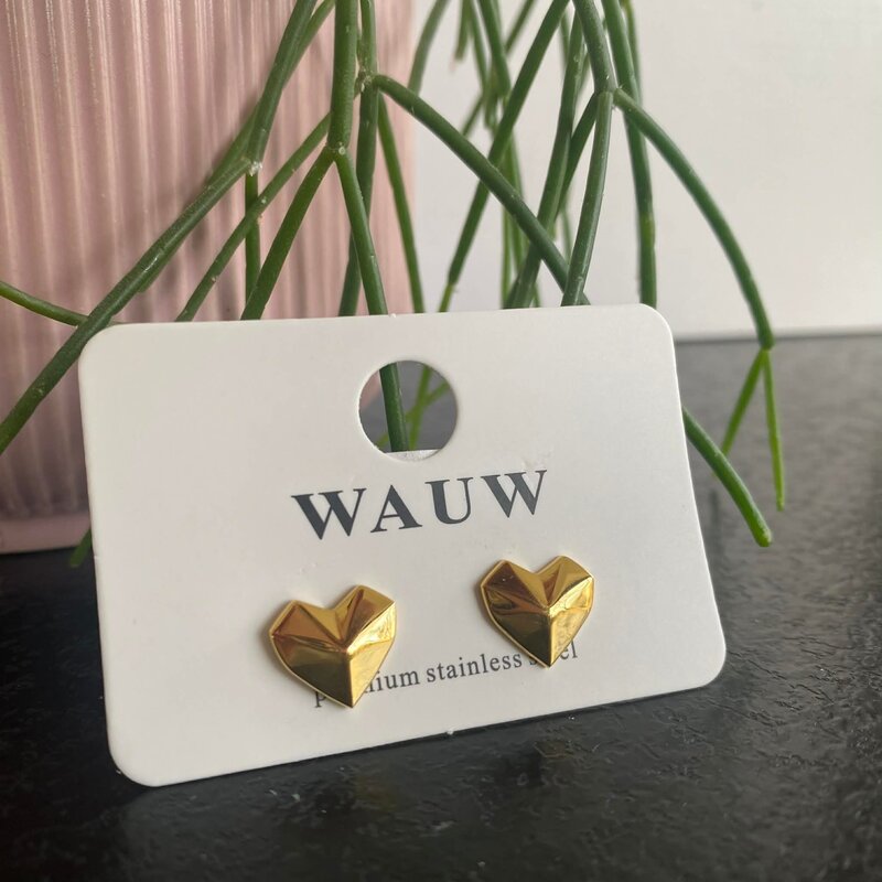 Wauw Wauw: oorbellen - hartjes