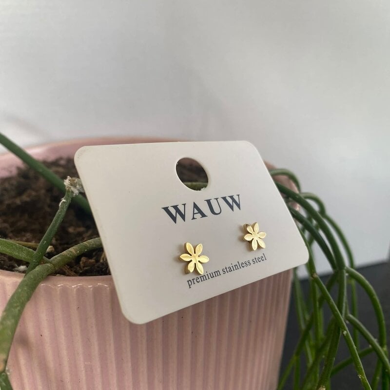 Wauw Wauw: oorbellen - bloemetjes