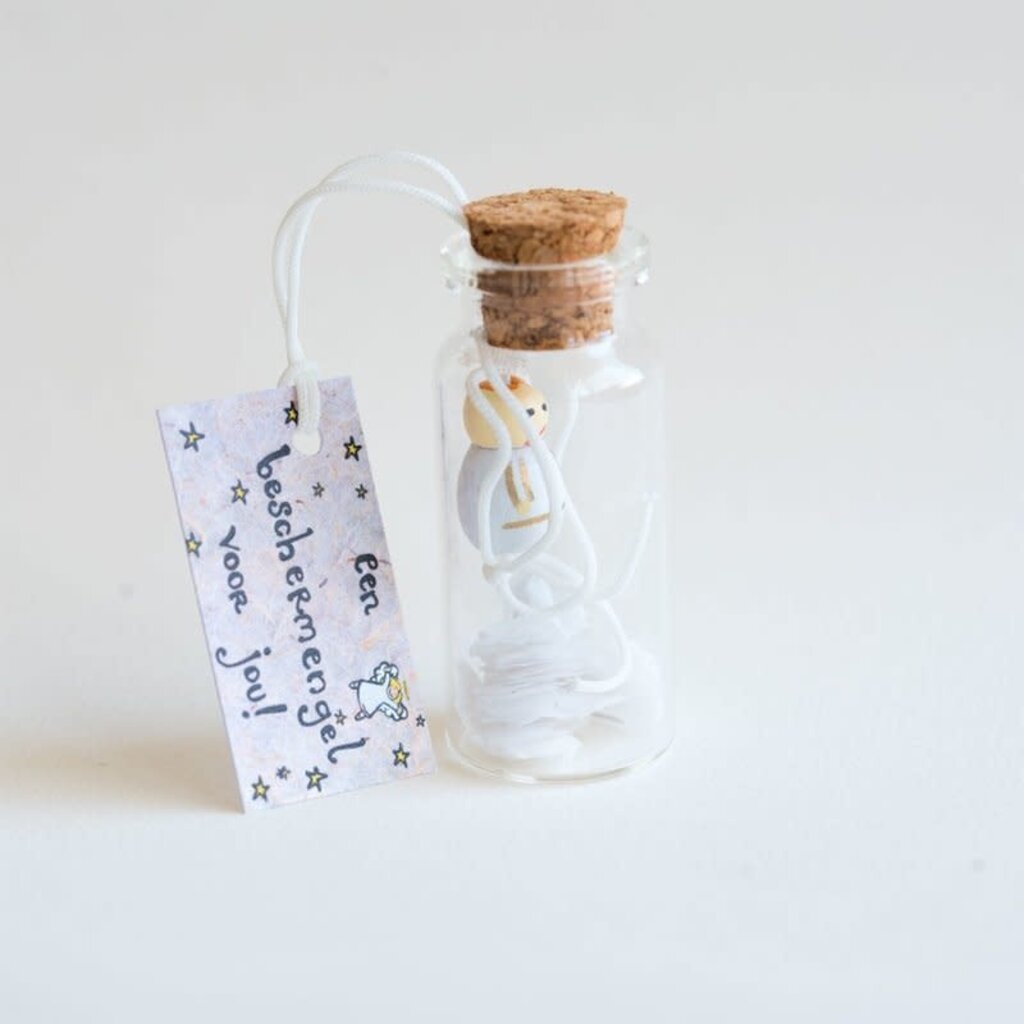 Sidedish Sidedish: Mini wensflesje - Geluksflesje beschermengel