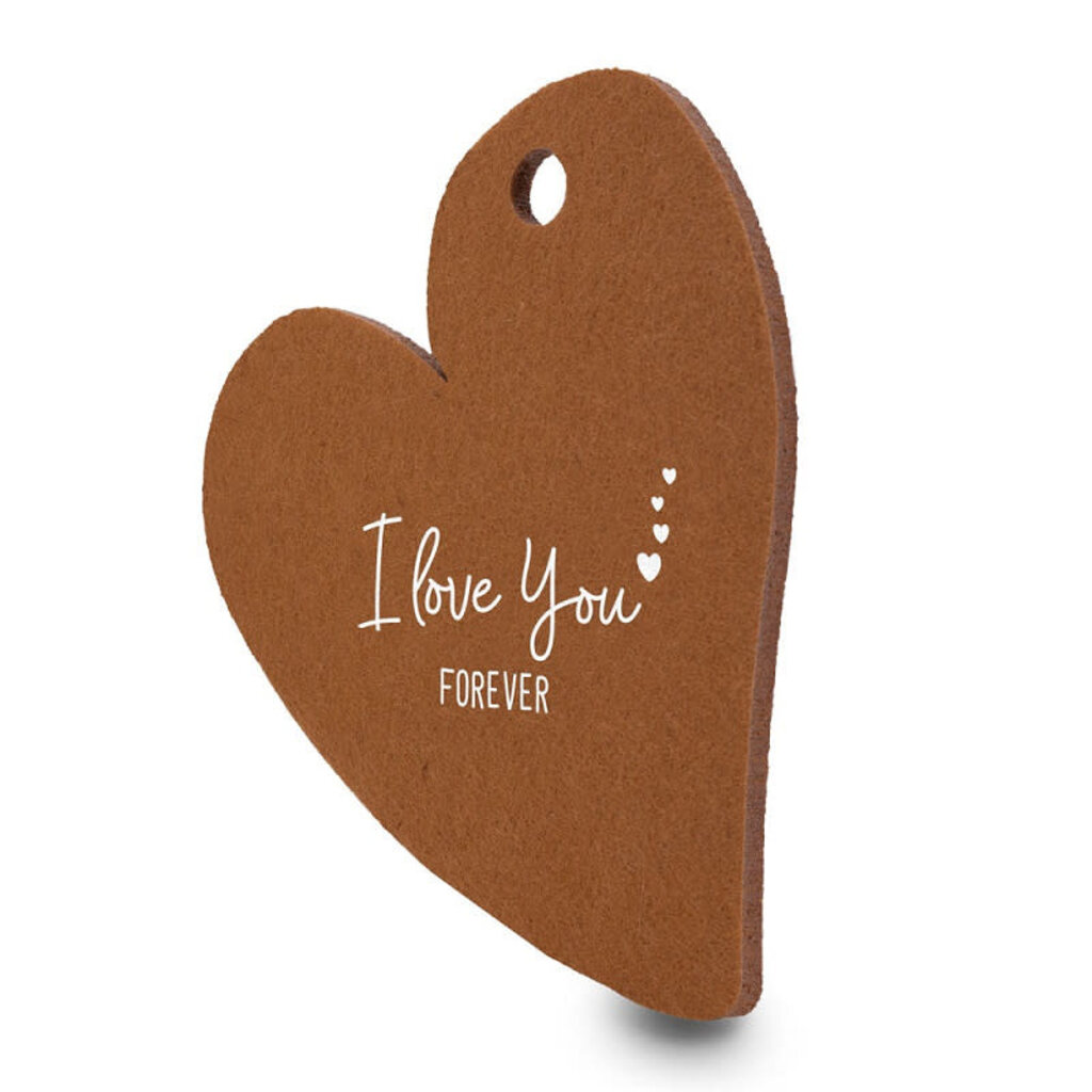 miko Miko: Vilten onderzetter - hart - i love you