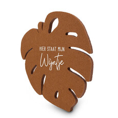 miko Miko: Vilten onderzetter - blad - wijntje