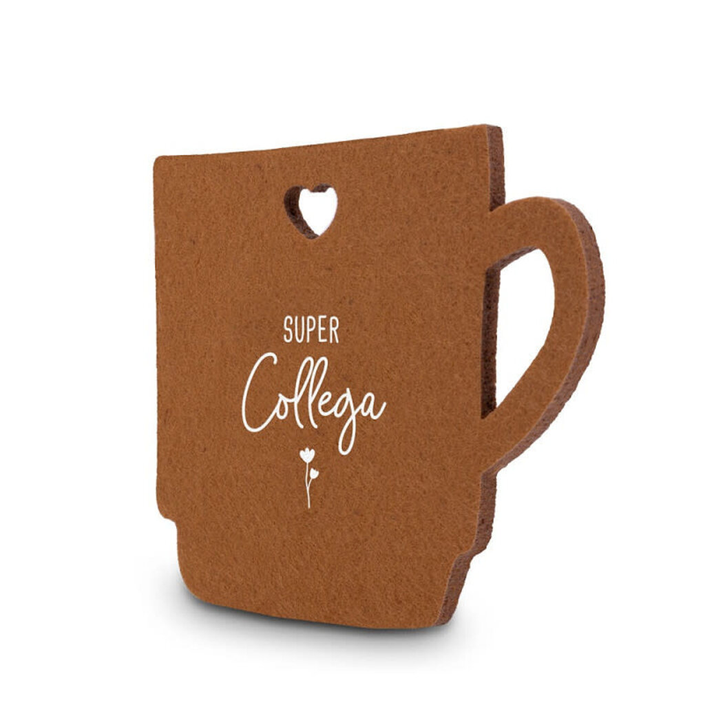 miko Miko: Vilten onderzetter - mok - collega