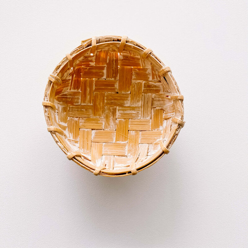 ByBazz ByBazz: Bamboe schaaltje XS - whitewash