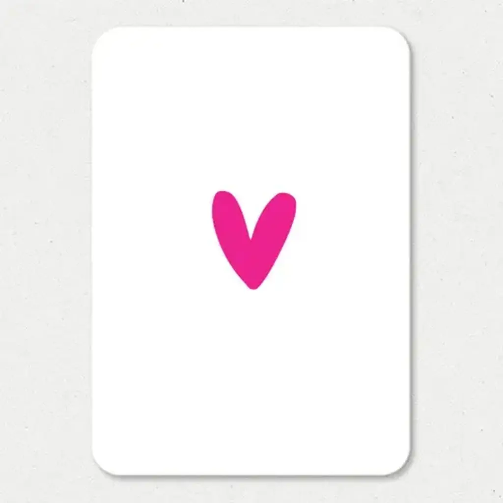 Liefz Liefz: kaart a6 - Hart roze