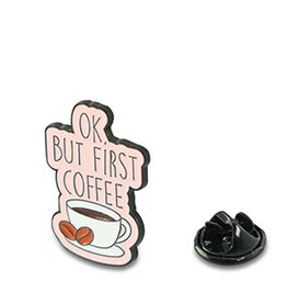 Betaalbare kralen BK: Pin - OK But first coffee