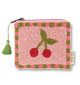 Betaalbare kralen BK: portemonneetje - kersen