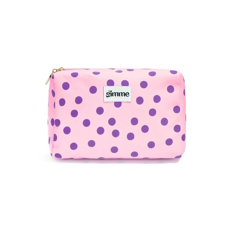 Yehwang Yehwang: toilettas - stippen roze en paars