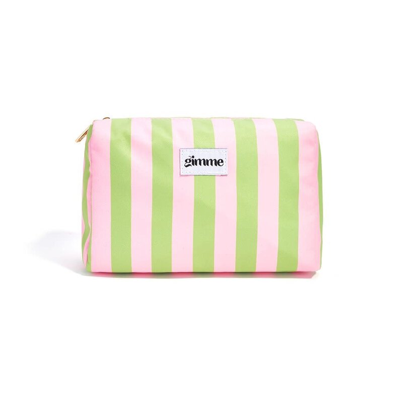 Yehwang Yehwang: toilettas - strepen roze en groen