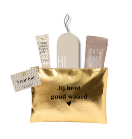 The Big Gifts The big gifts: Gevuld toilettasje – Goud Waard