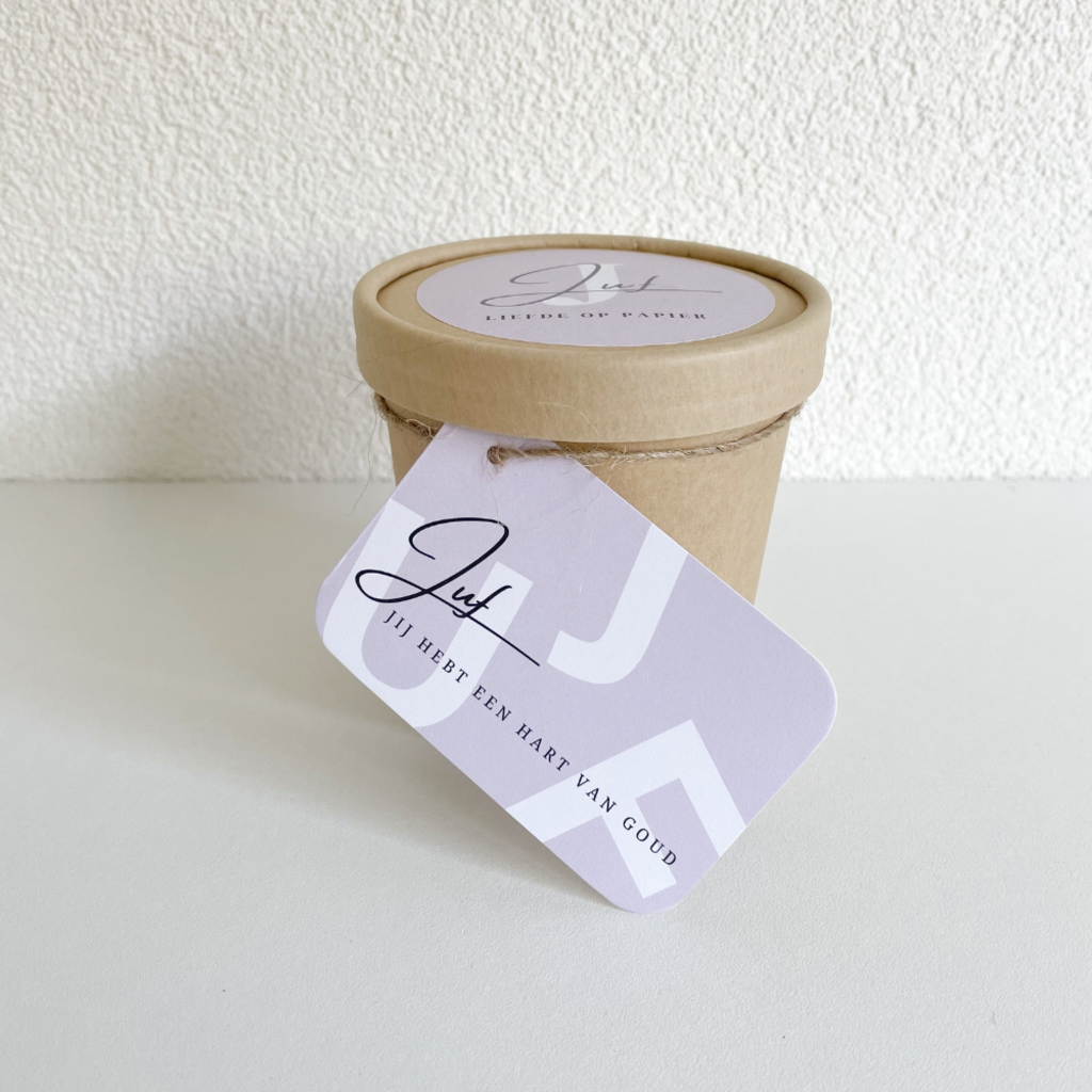 liefde op papier Liefde op papier: Gouden hart kado| Juf