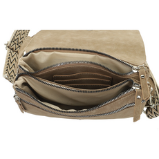 I'm dutch I'm dutch: Handtas - Montoro crossbody/schoudertasje - taupe