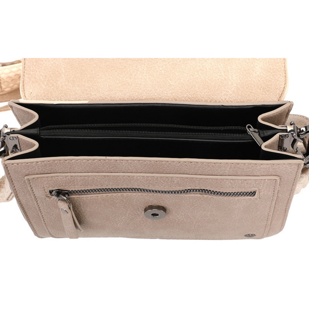 I'm dutch I'm dutch: handtas - schoudertasje Rione - taupe