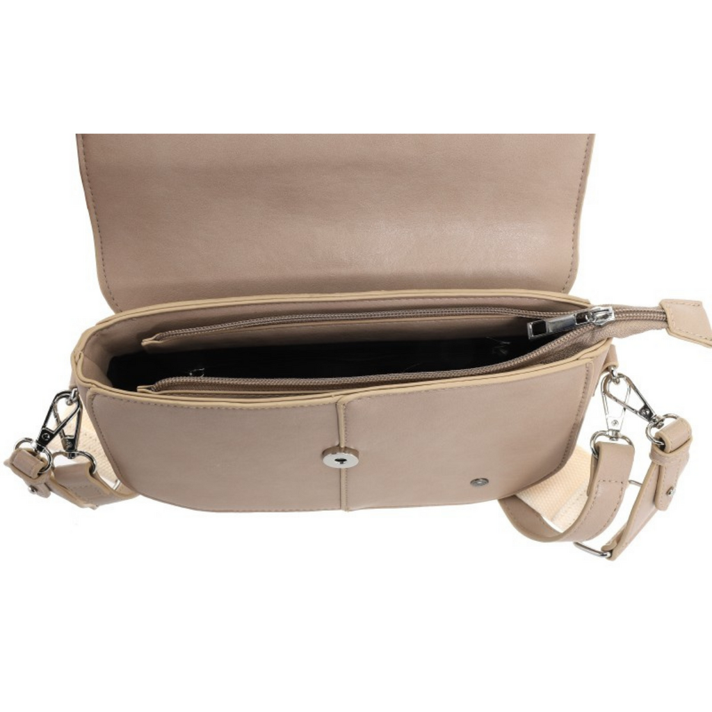 I'm dutch I'm dutch: Handtas - crossbody tas - Santiago - taupe