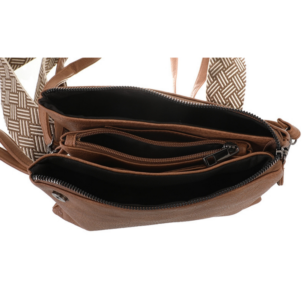 I'm dutch I'm dutch: handtas - schoudertadje  New York - camel