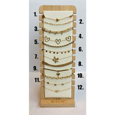 Wauw Wauw: armbandje goud  in stainless steel