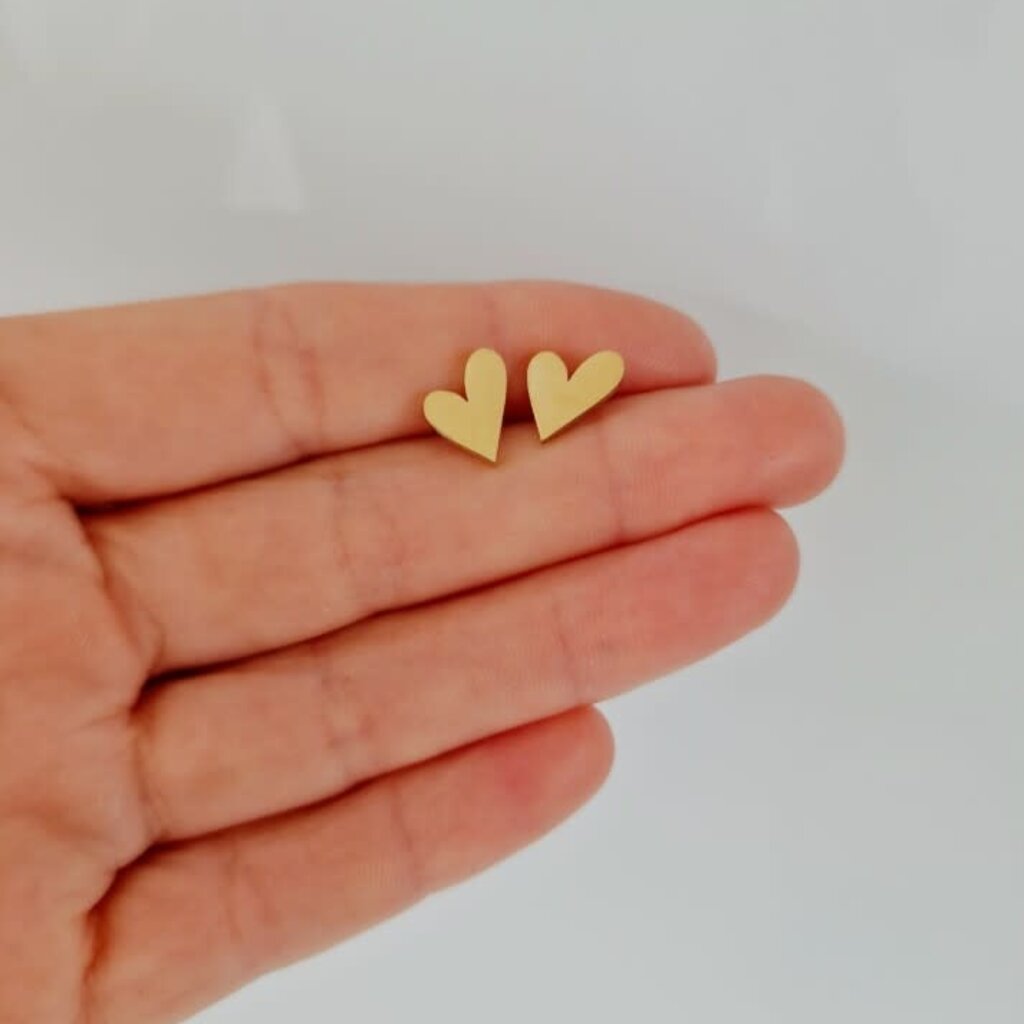 le marché sucré Le marché sucré: oorbellen - hartje goud