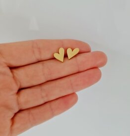 le marché sucré Le marché sucré: oorbellen - hartje goud