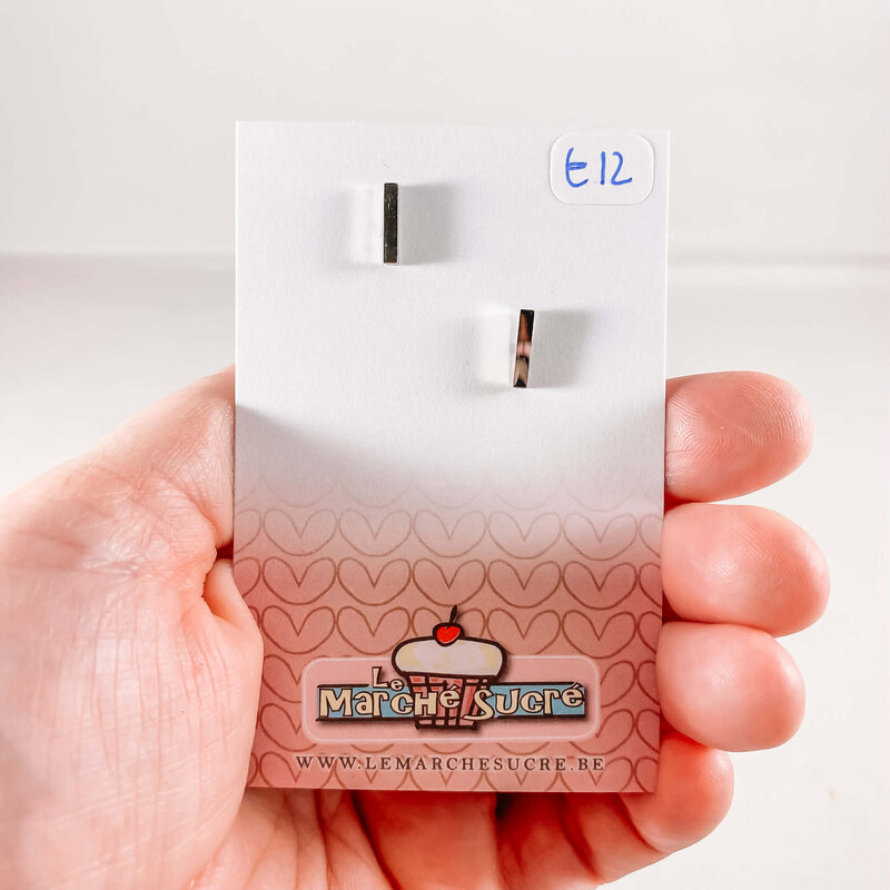 le marché sucré Le marché sucré: oorbellen - staafje zilver