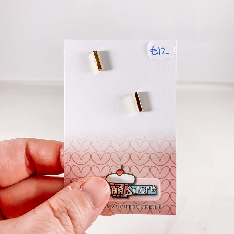 le marché sucré Le marché sucré: oorbellen - staafje goud